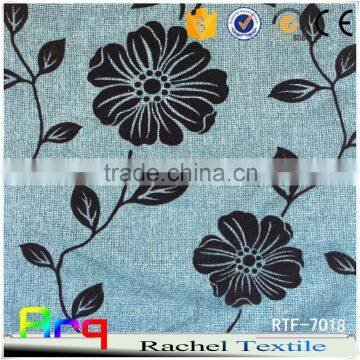 280gsm Polyester Cotton Fabric Leave Pattern Linen Cotton Fabric Various Color photo-3
