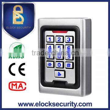 Metal Access control panel with keypad and card reader