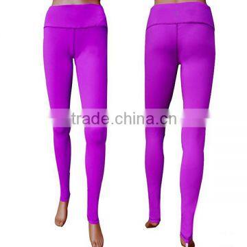 Popular fitness Fashion stretchy tight polyster spandex women yoga legging ladies jogging pants