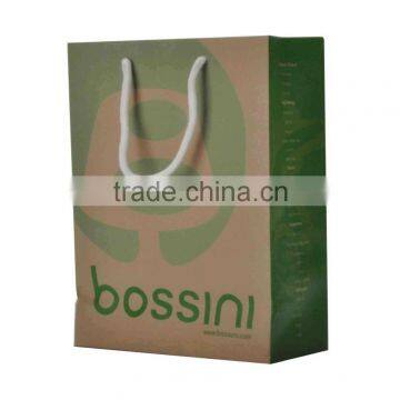 Promotion supermarket shopping brown custom fancy china paper bag