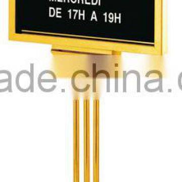 Billboard Titanium Jinshui Brand Exhibition Card Display Welcome Card Display Stand
