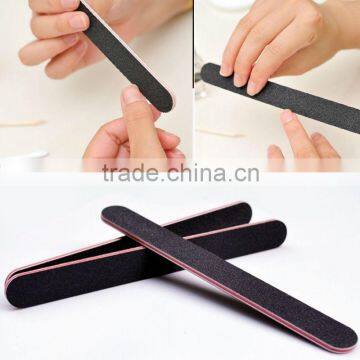 3 PC/Lot Women Lady Pro New Black Double Sided Nail Art Manicure Sanding File Buffer Grits 100/180 Makeup Tools