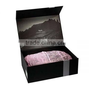 black color custom made empty cardboard folding shoe box