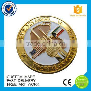 Novelty Gold and Silver Enamel Coin photo-3