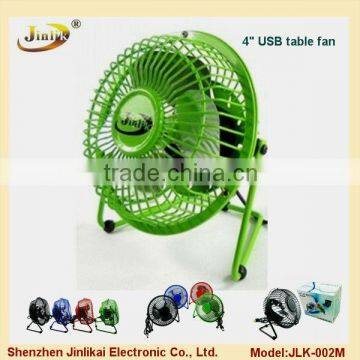 4" metal usb mini ventilador