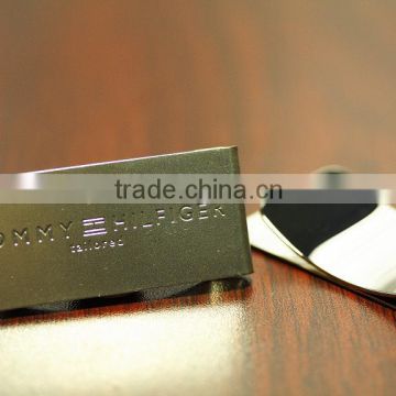 fancy metal money clip with engraved logo