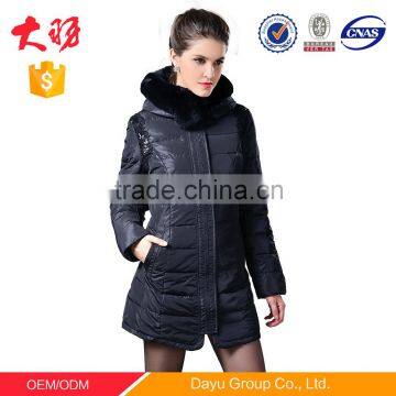 Black bomber jacket winter woman jacket coat down jacket for the winter