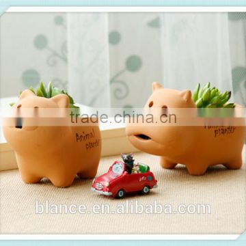 bulk decorative animal planter different shape animal flower pot whosale