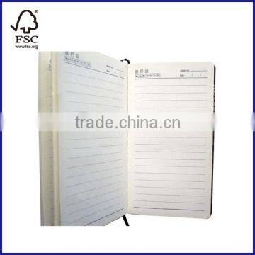 2 Subject Hardcover Notepad/diary College Ruled Fabric Cover photo-4