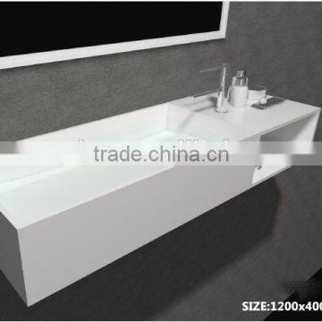Sanitary Ware Bathroom Solid Surface Wash Hand Basins,Wall Hung Solid Surface Wash Basins, Stone Resin Wash Basin