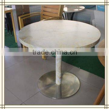 metal table with stainless steel base/ balcony metal table (T845)