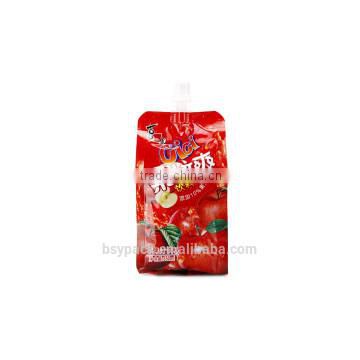 Plastic laminated packaging bags with spout for strawberry(QS)