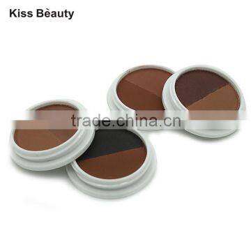 New Arrivals Brand Kiss Beauty Professional Cosmetics 2 Colors Waterproof Eyebrow Cake Powder Palette Eyeshadow Eye Brow Makeup