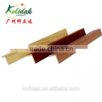 tectorial membrane 4535 angular line extrusion processing Interior ceiling decoration wood plastic composite profile