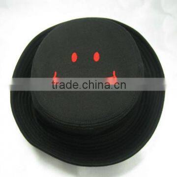 New Design Smile Face Printing Flower Cotton Bucket Hat photo-2