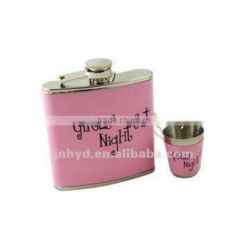 buy red leather hip flask with good leather