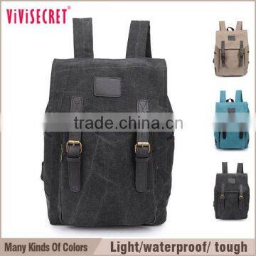 vivisecret Vintage style School bag travel Business Casual Campus Backpack notebook Laptop Bag