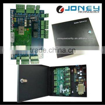 TCP/IP RS232/RS485 Security alarm network door access control panel for two doors (JYC-T2002B)