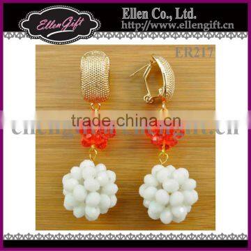 African Crystal Beaded Earrings ER-217