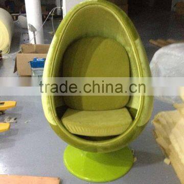 Microfiber Fabric Upholstery Fiberglass Egg Pod Chair