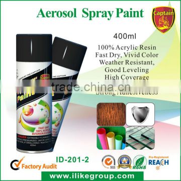 Hight Heat Resistant Organic Silicone Acrlylic Resin Aerosol Spray Paint(ROHS,REACH)