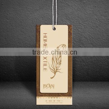 black card clothing paper hang tag with UV swing tag