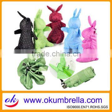 2013 Promotional fashionable Gift Umbrella With Rabbit Bags