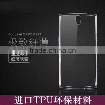 Ultra Thin 0.3mm Clear Transparent Soft TPU Cases for oppo 827t r6007