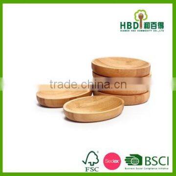 High Quality Wholesale Bamboo Wood Serving Plate Set of 6 photo-5