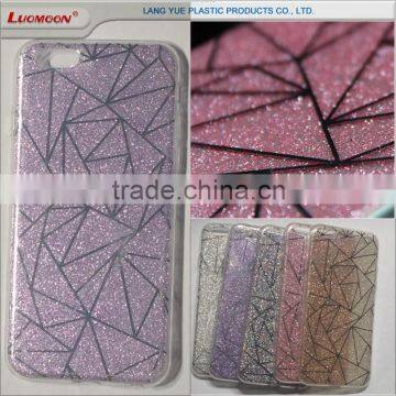 double IMD printing tpu+pc two in one tpu glitter phone case cover for htc butterfly x920d m8 M9 826 626 M7