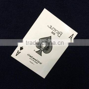 Temporary Poker Body Tattoo Sticker