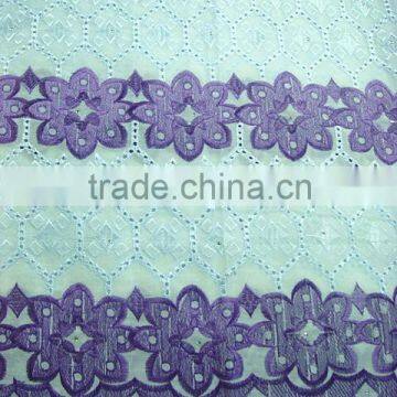 wholesale high quality african lace cotton lace A1-7