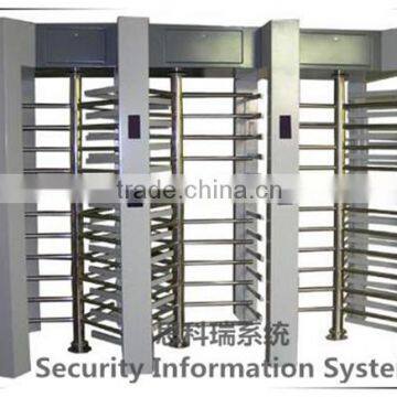 rfid access control 304 stainless steel security full height turnstile