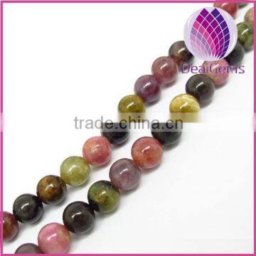Natural tourmaline round loose beads
