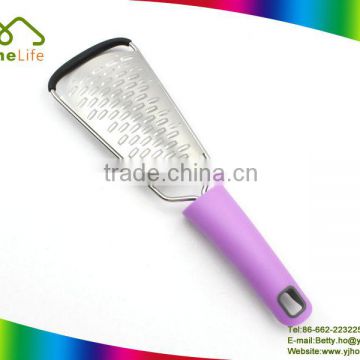 Kitchen tools stainless steel fruit and vegetable grater flat Grater with TPR Grip Handle