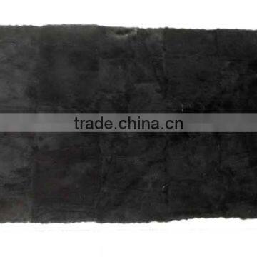 2015wholesale real black mink fur plate/fur blanket