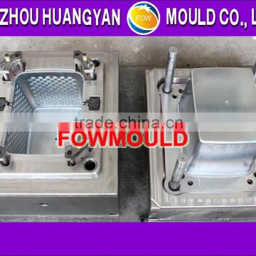 1 cavity injection mold for plastic basket with handle