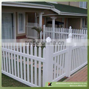 42"/48"highx8ft wide white color wide picket top PVC/Vinyl garden fence