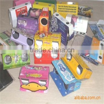 promotional convenient folding paper folding binoculars telescopes pocket binoculars