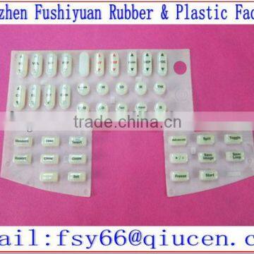 custom made silicone button rubber keypad customized silicone keypad for machine