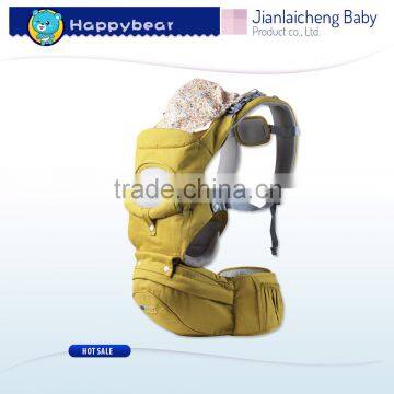 Breathable High Quality Hip Seat Pure Cotton Baby Wrap Carrier With Wind Cap photo-3