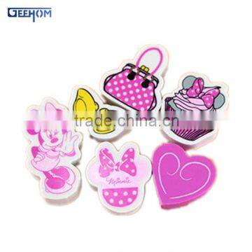 custom printed fancy rubber eraser