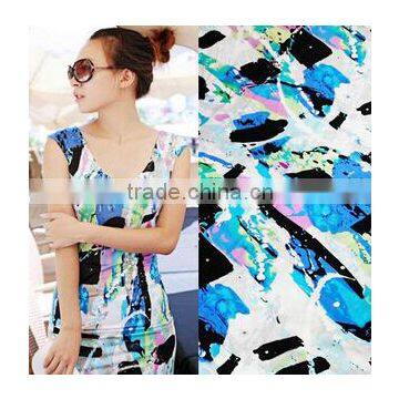 SPUN RAYON PRINT FABRIC FOR LADIES BLOUSES DRESS SHIRT photo-2