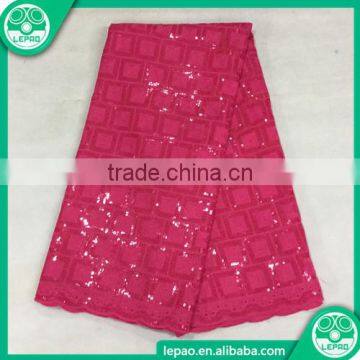 2016 African Cotton Sequins Fabric,Nigeria Wowan Fabric photo-6