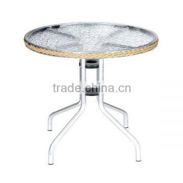 Garden Furniture-Aluminum Glass Garden Table