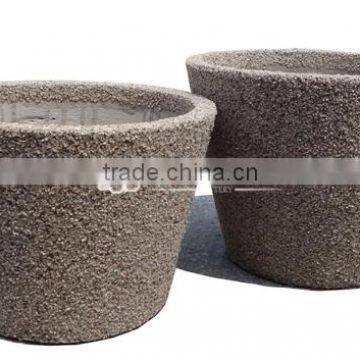 Round Lightweight Concrete Pot