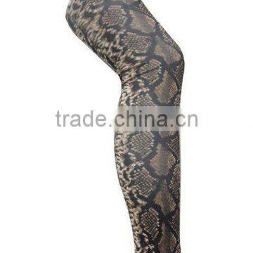 Ladies' fashion glossy leopard print leggings