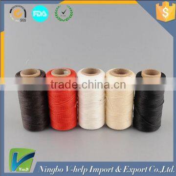 High Quality 1 Spool 260m 1mm Flat Sewing Coarse Braid Waxed Thread For Leather Craft Repair photo-2