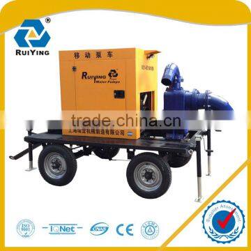 diesel engine water pump removable trailer irrigation flood prevention 350m3/hr