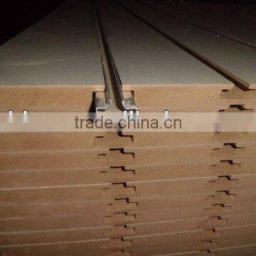 18mm*1220*2440mm Groove Melamine MDF